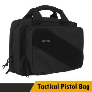 Väskor Taktisk Rang Bag Portable Outdoor Hunting Shooting Gun Accessories Handväska Universal Pistols Magazine Puches Bär fodral påsar