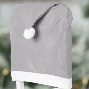 Capas de cadeira Slipcovers de férias Santa Hat inspirou costas para decoração festiva