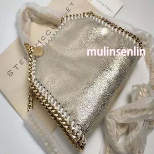 15cm 18cm Stella McCartney Crossbodytote 가방 여성 검은 고급 스러움 디자이너 쇼핑 체인 가방 지갑 메신저 가죽 핸드백 어깨 품질 지갑