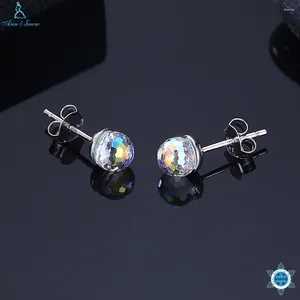 Stud Earrings 925 Sterling Silver June Birthstone Droplets Rock Crystal For Women Fine Jewelry