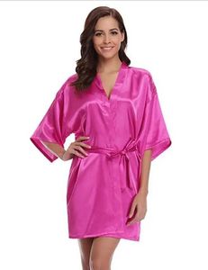 Qnpu sexy pijamas rb032 2018 nova seda quimono túnica de roupão de banho feminino mantos de dama de honra de seda vestes de cetim de cetim de cetim vestidos de roupão 2404101