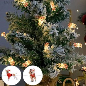 LED Strings 2M Christmas Lights String Deer Copper Wire Lamp Garland Fairy Light Xmas Wedding Party Decor Holiday YQ240401