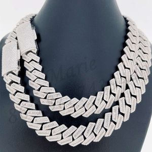 Wholesale Price Iced Out 925 Silver Necklace Bracelet Hip Hop Jewelry Vvs Moissanite Chain Cuban