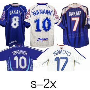 2002 06 Japão SOMA AKITA OKANO NAKATA Retro Mens Futebol Jerseys Seleção Nacional KAWAGUCHI Home Away Goleiro Mangas Compridas KAZU HATTORI Camisas de Futebol