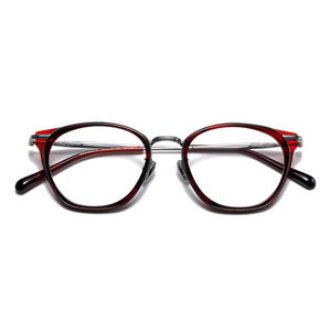 Optische Brillen für Männer und Frauen, Retro-Designer, GMS 628, modische Blattgläser, Acetatrahmen, detaillierte Elastizität, ovaler Stil, Anti-Blaulicht-Linsenplatte mit Box