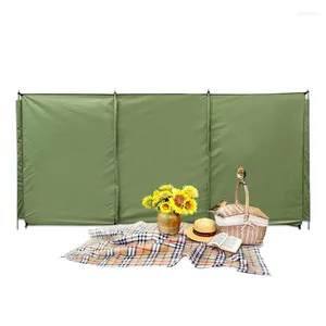 Tält och skyddsrum utomhuscampande vindruta Army Green Portable Foldbar Windshield Privacy Screen Beach Garden Hike BBQ Picnic Sidewall