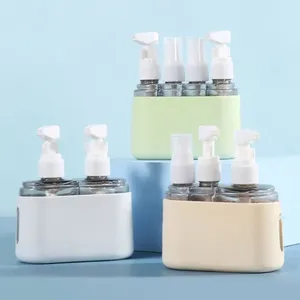 Depolama Şişeleri Silikon 3/4'ü Seyahat Şişesi Seti Taşınabilir Sızıntı Düzelti Mini Şampuan Dispenser Sprey Sprey Split