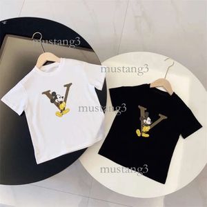 Designer Brand Baby Kids Clothes Set Childrens Luxury Clothing Summer Short Sleeve Tops Boys Cartoon Clothes Girls Fashion Shirts High Quality