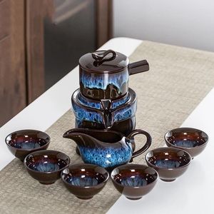 Teaware Sets Porcelain Ceramic Travel Tea Set Service Mugs Kettle Gaiwan Bubble Accessories Infuser Theepot Home And Garden YX50TS