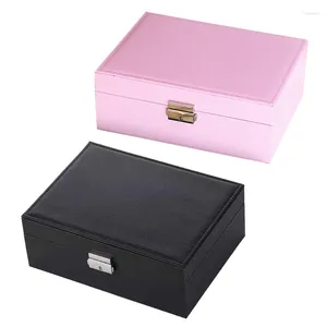 Мешочки для ювелирных изделий Модный контейнер с разделителями Ящик для хранения ювелирных изделий