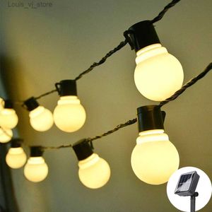 LED Strings Outdoor Garland Light Festoon Street Solar String Lights For Christmas Garden Party Decoration Lamp YQ240401