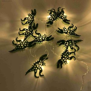 LED Strings 3 Metters 20leds Colorful Dinosaur Iron String Fairy Lights Xmas Decor Holiday Child Room Lighting YQ240401