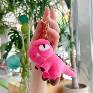 2024 Hot Sale Wholesale Cute Plush Dinosaur Key Chain For Women Girls Tyrannosaurus Keychain On Bag Car Trinket Wedding Party Kids Toys Gift