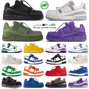 Maxi Trainer Casual Shoes Designer Low Tight Booth Trainers Sneakers Panda White Polar Blue Dark Black Running Shoe Purple Green Orange Red Men Women Sports Sneaker