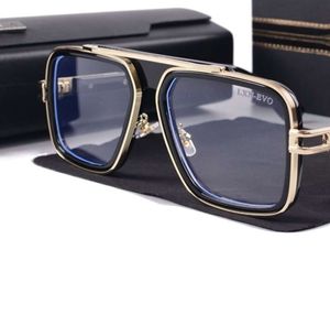 2024 Vintage Pilot Square Women Men Męskie okulary przeciwsłoneczne projektant mody Shades Golden Rame Style Słońce Oklazje męskie UV400 gradient lxn-evo dita okulary przeciwsłoneczne yy