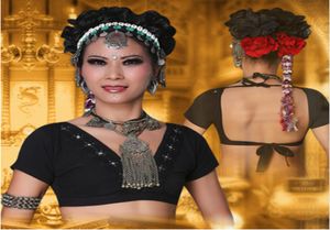 2017 ATS TRIBAL BELLY DANCE CLOSING CROP TOPS CHOLI TOPS VNECK BACKLESS PLUS SIZE WOMEN GYPSY TRIBAL DANCE2620382