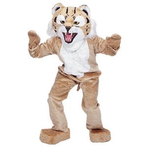 2024 Halloween Neues Big Wildcat Maskottchen Kostüm Cartoon Tier Anime Thema Charakter Erwachsene Größe Weihnachten Karneval Geburtstag Party Fancy Outfit