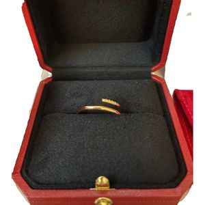Liebe hochwertige Designer-Nagelring Modeschmuck Mann Hochzeit Versprechen Ringe für Frau Jubiläumsgeschenk