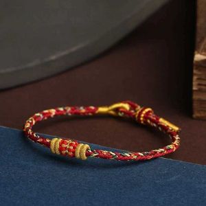 Chain Eight Guardian God Saints Bracelet Twelve Zodiac Red Rope Bracelet Womens Weaving Couple Bracelet Lucky and Lucky Bracelet Q240401