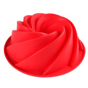 Forma espiral grande de silicone para bolo, 9 polegadas, molde para assar pão, ferramentas de cozimento, forma de ciclone, ferramenta de cozimento diy