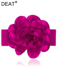 Pasy deat 3D kwiatowy pasek damski solidny wszechstronny elegancki łatanie moda nowa 2024 damska moda damska noszenie 15KB4668 Q240401