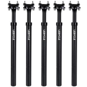 Lebycle MTB Bike Aluminum alloy 400MM shock absorber Seatpost Adjustable Suspension Seat Post Travel 50MM 240325