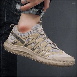 Casual Shoes Men's Autumn Breathable Leather Mesh Sports Climbing Tide Work Light Labor Protection M1043