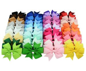 Baby Girls Bowknot Hairpins 3Inch Grosgrain Ribbon Bows With Alligator Clips Childrens Hair Accessories Barn Boutique Bow Barrette3899089