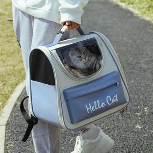 Cão portador gato saco de lona respirável portátil mochila transporte viagem ao ar livre para gatos e filhotes transportando suprimentos