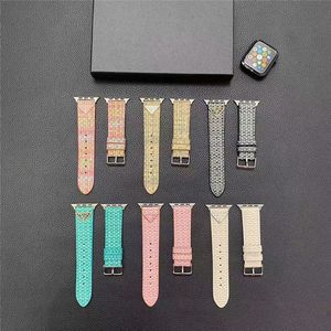 Luxury Designer Apple Watch Band 42mm 45mm 41mm 40mm 44mm 38mm 49mm Fashion woven pattern Watchs Strap Wristband For Iwatch 3 4 5 6 7 8 9 SE band Watchbands 52387