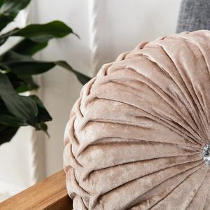 2024 7 Pastoral Style Pumpkin Round Seat Cushion/Back Cushion or As Sofa Pillow Velvet Fabric 35x35cm 9 ColorsVelvet fabric sofa pillow