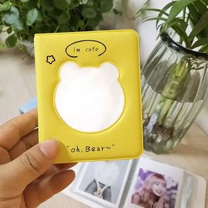 2024 3 -calowy album fotograficzny Hollow Heart Photocard Holder Cartoon Album Kpop Card Binder Mini album fotograficzny Mini Idol Cards Zbieraj Bookfor Cartoon Photocard Holder