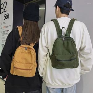 Zaino in tela da donna piccola borsa da scuola per adolescente coreano Harajuku unisex mini zaino da uomo zaino da viaggio per studenti