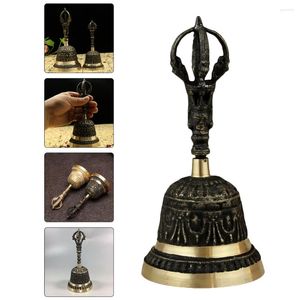 Party Supplies Hand Ring Bell bordsskiva Handbell Dekorativ manuell Retro Copper Buddhism Desktop