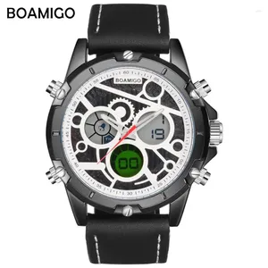 Orologi da polso BOAMIGO Orologi sportivi di marca per uomo LED Militare Digitale Analogico Cronografo al quarzo Orologio sportivo impermeabile Relogio Masculino