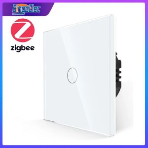 Controlla l'interruttore della luce intelligente a parete a parete zigbee con neutro/nessun neutro, nessun condensatore smart life/tuya a 2/3 way control home smart home