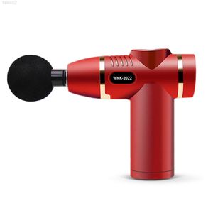 Massage Gun Full Body Massager 4 Heads Portable Muscle Percussive High Frequency Vibration Fascia YQ240401