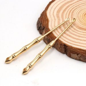 2024 Portable Multifunctional Ear Spoon Toothpick Combination Pure Brass Toothpick Ear Spoon Stronger Than Dental Floss Tool for Brass