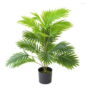 Decorative Flowers Artificial Palm Trees Tropical Fake Plants Green Nordic Style Plastic Leaves Garden Landscape Home Decoration