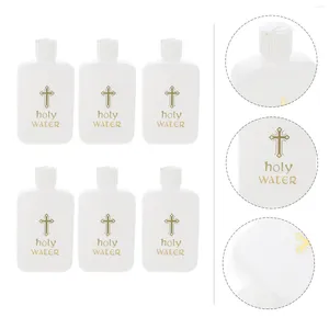 Vasen 6 Stcs Ostern Holy Water Flasche Exorzismus Gold Hochzeit Dekor Dekorative Accessoires Plastikflaschen Terrarium Outdoor Dekoration