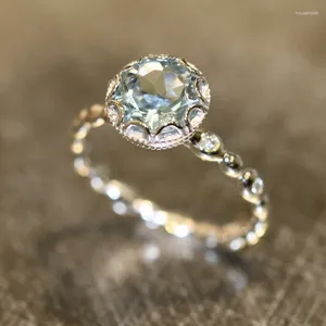Кольца кластера из стерлингового серебра 925 пробы 2024 года, кольцо с топазом, свадебное кольцо на День святого Валентина, женские ювелирные изделия высокого качества, модный подарок для вечеринки