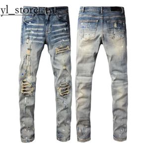 Amirir Jeans Wysokiej jakości luksusowy projektant Ksubi Jeans Street Trendy Rock Amirir Jeans Men Motocycle haftowane dżinsowe spodnie damskie miękkie dżinsy amirir 22 8440