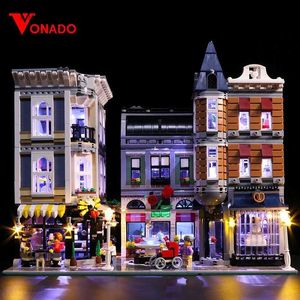 Blocks LED Light Kit Compatible For 10255 The Assembly Square Building Blocks City Street Toys (NOT Include the Model) Bricks Toys 240401