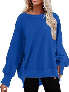 Women's Hoodies Sweatshirts Casual Loose Sweatshirt For Womens Fashion Hoodie Coat Autumn New Solid Color Pullover O Neck Long Sleeve Female T Shirt TopS 240401