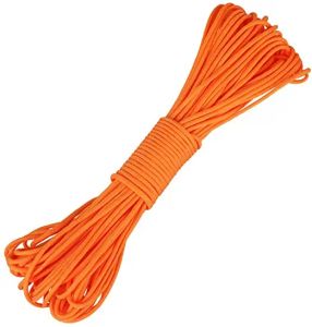 Paracord laranja 100 metros paracord 4mm 550 paraquedas cuerda cordão mil especificação tipo iii 7 fios atacado corda de sobrevivência para acampamento ao ar livre