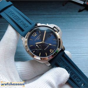 Zegarek designerski zegarki dla męskiego mechanicznego automatycznego szafirowego lustra 44 mm 13 mm gumowe sportowe zegarek luksusowe zegarki Weng