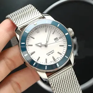 U1 de primeira qualidade AAA Bretiling Super Ocean Heritage Homem assista Automático Mecânico Trabalho Combípio de Alta Qualidade Quartz Aço inoxidável Sapphire Glass Wristwatch 9J1