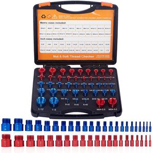 Nut and bolt thread inspector set of 44 pieces metric and British standard