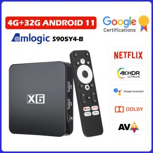 Konsoler Android 11 TV Box Video Game Console Super Console X6 Netflix Google Certified 4K HDR Dolby AV1 2.4G/5G WiFi BT5.0 Media Player
