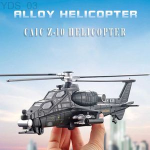 Aircraft Modle CAIC Z-10 Simulation Alloy Helicopter Aircraft Model Children Diecast Toys For Children 10 Years Old Children Toys Free Shipping YQ240401